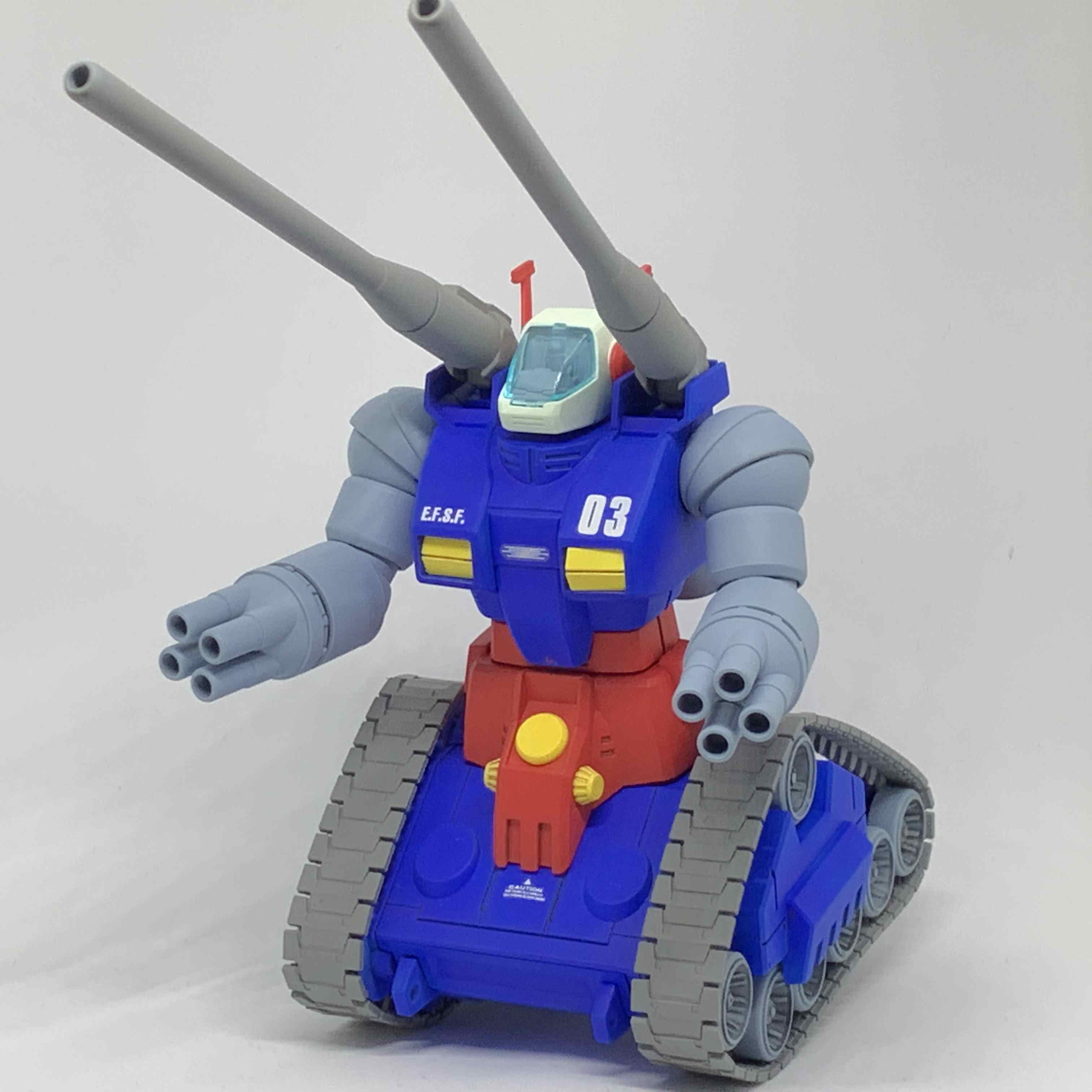 MGガンタンク 組立途中品 健さんのプラモコラム その314・MG ガンタンクの巻